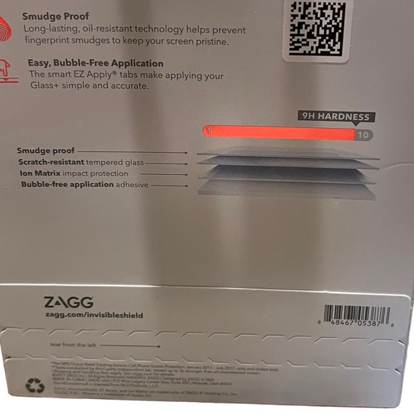 Zagg Invisible Shield Glass+ Screen Protector iPhone 8 Plus 7 Plus 6 Plus NIB - Picture 8 of 9